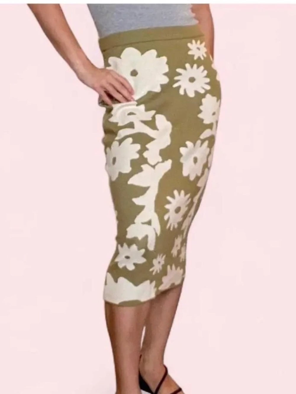 NWT Floral Sweater Skirt by Bohme